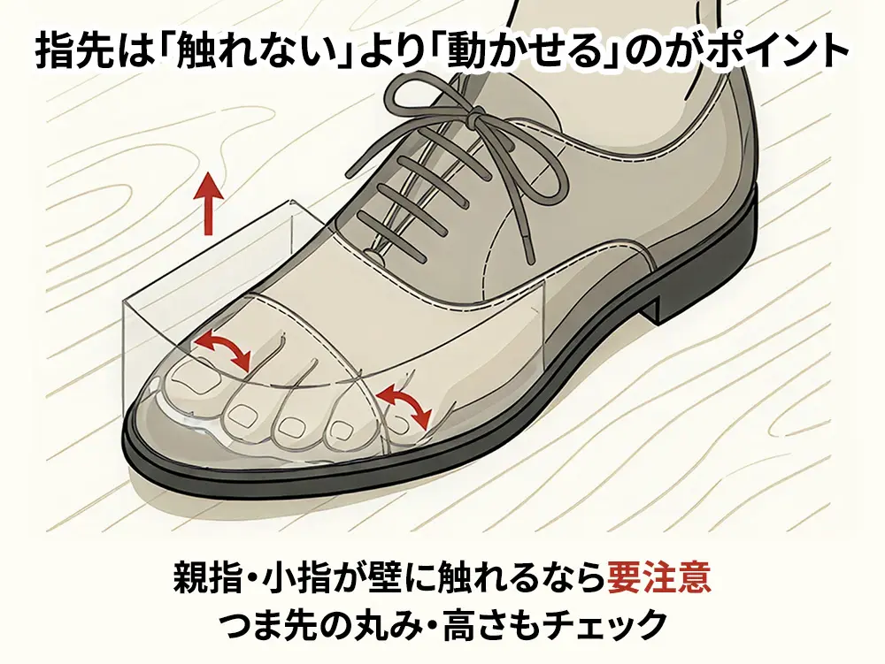 指先が当たらないか？