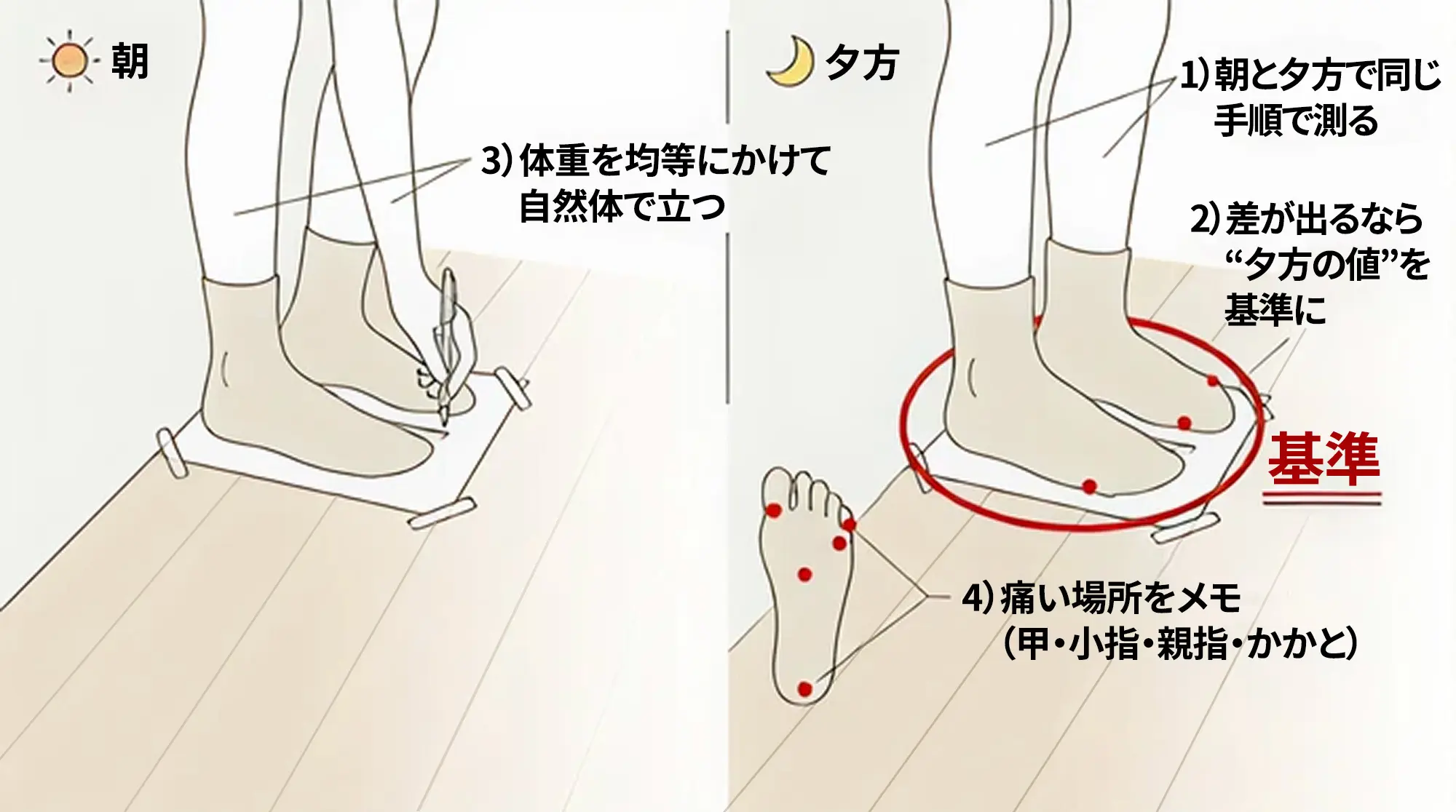 測る時間帯とコツ