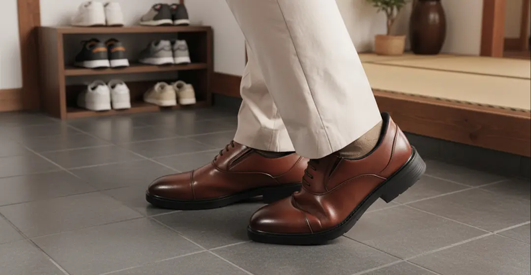 3秒でスッと履けて、玄関でストレスなし