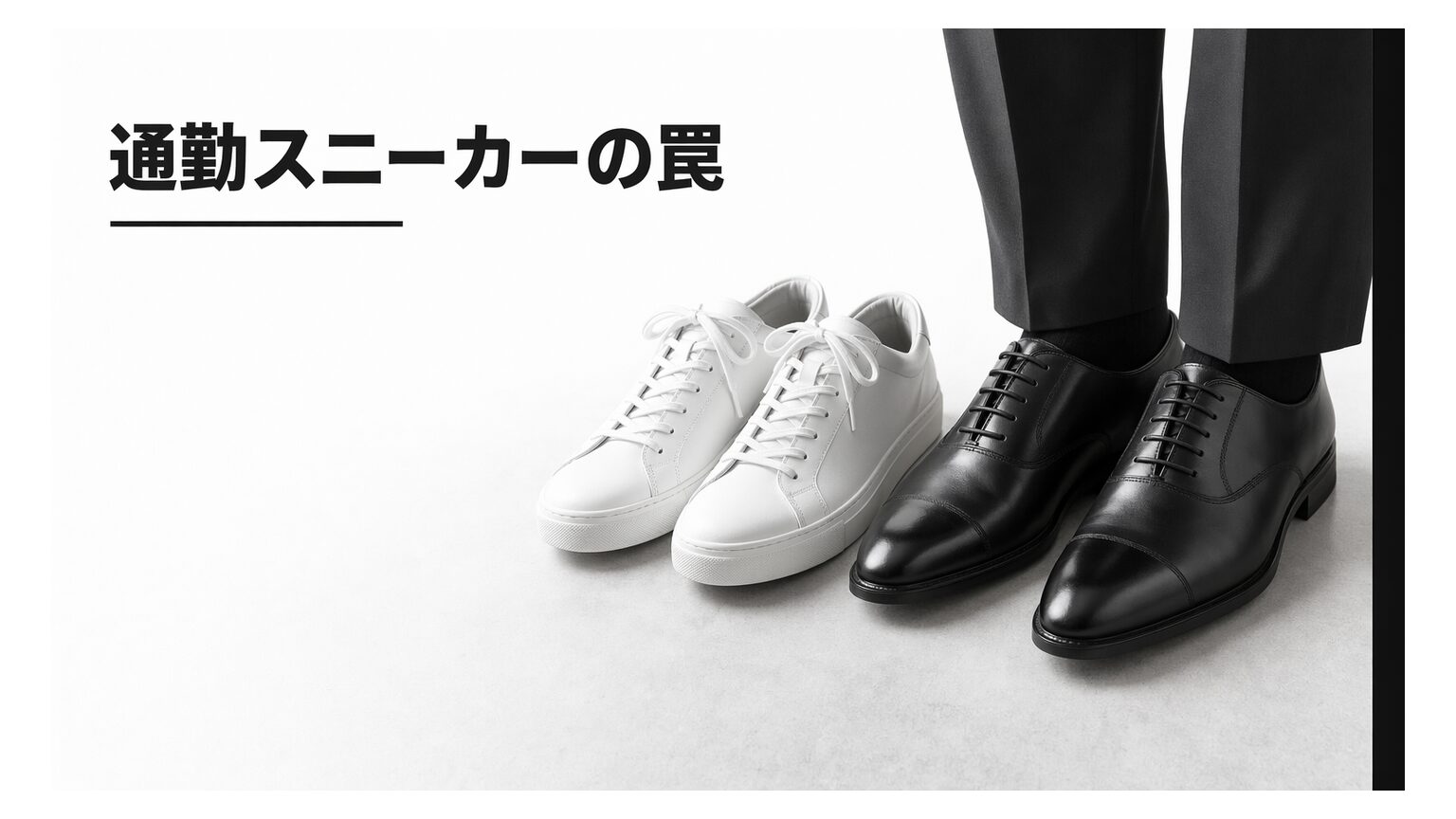 スニーカー通勤がもたらす「悲劇」とは？浮かない条件と回避策を一発整理