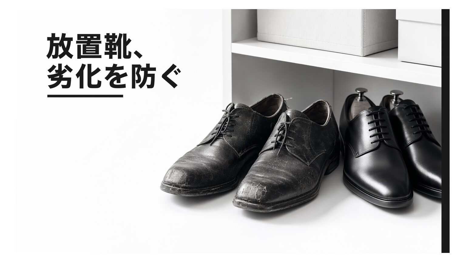 履いてない靴がボロボロに？劣化の原因と“長持ち保管”7つのコツ