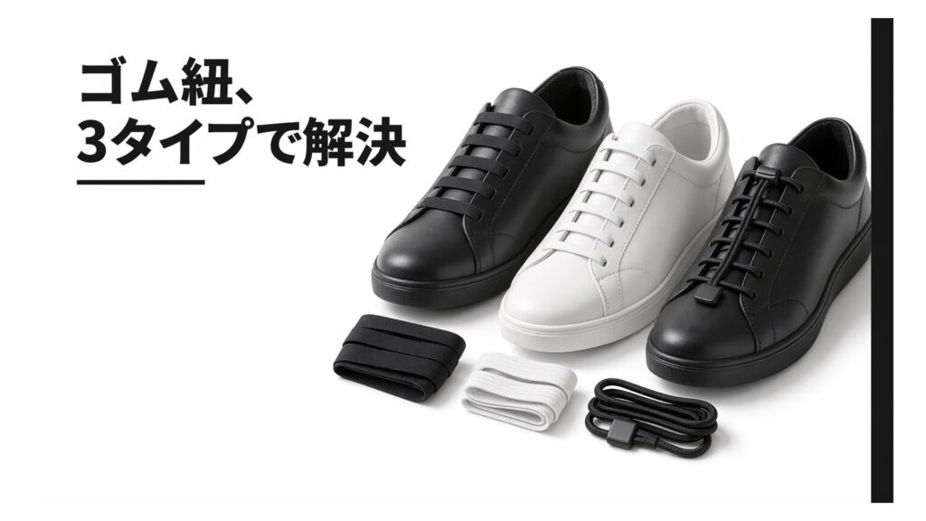 靴のゴム紐は“3タイプ”で失敗しない｜選び方・長さ・付け方・トラブル対策
