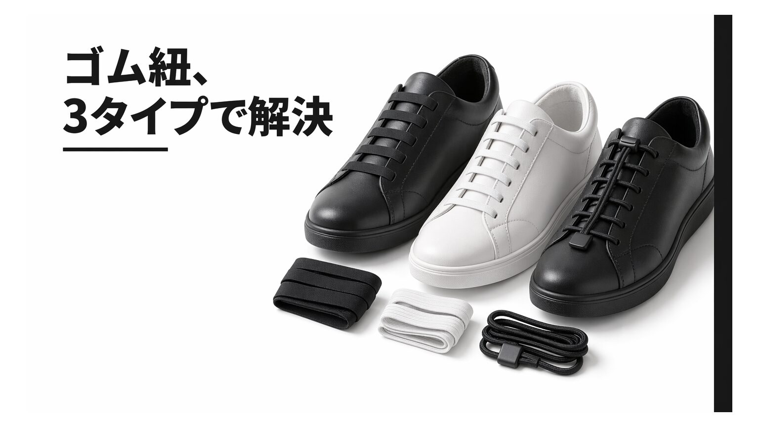靴のゴム紐は“3タイプ”で失敗しない｜選び方・長さ・付け方・トラブル対策