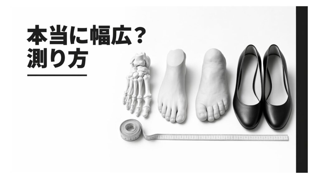 足の横幅が広い原因は？本当に幅広か確かめる測り方と靴選びのコツ