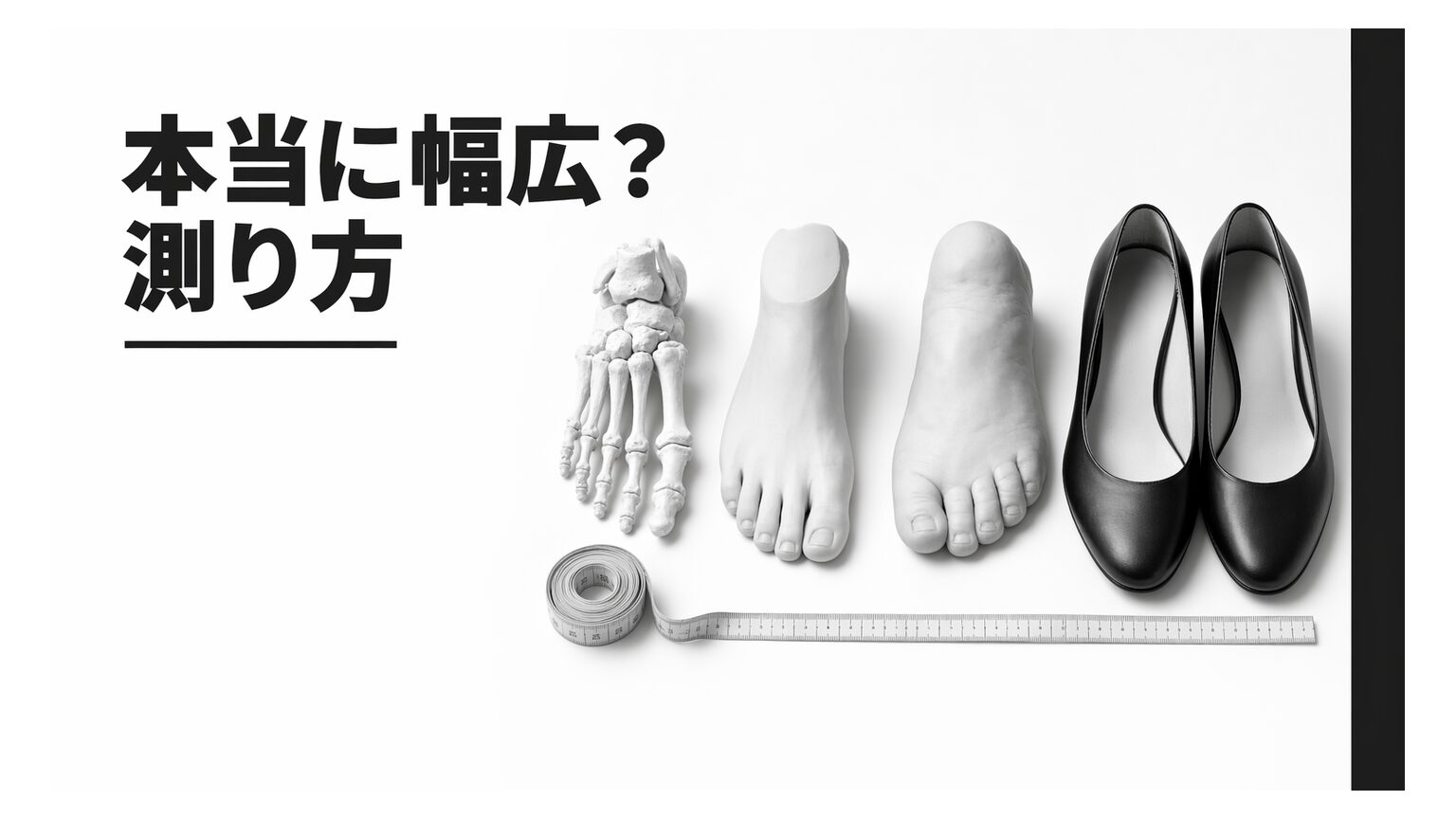 足の横幅が広い原因は？本当に幅広か確かめる測り方と靴選びのコツ