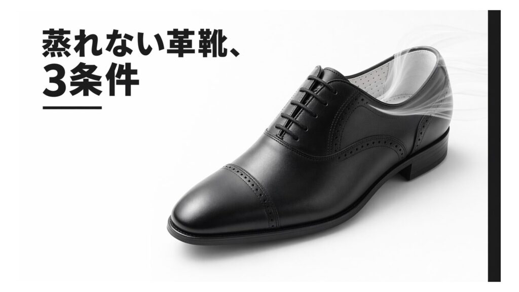 ビジネスシューズの通気性で失敗しない選び方｜蒸れない革靴を見分けるポイント