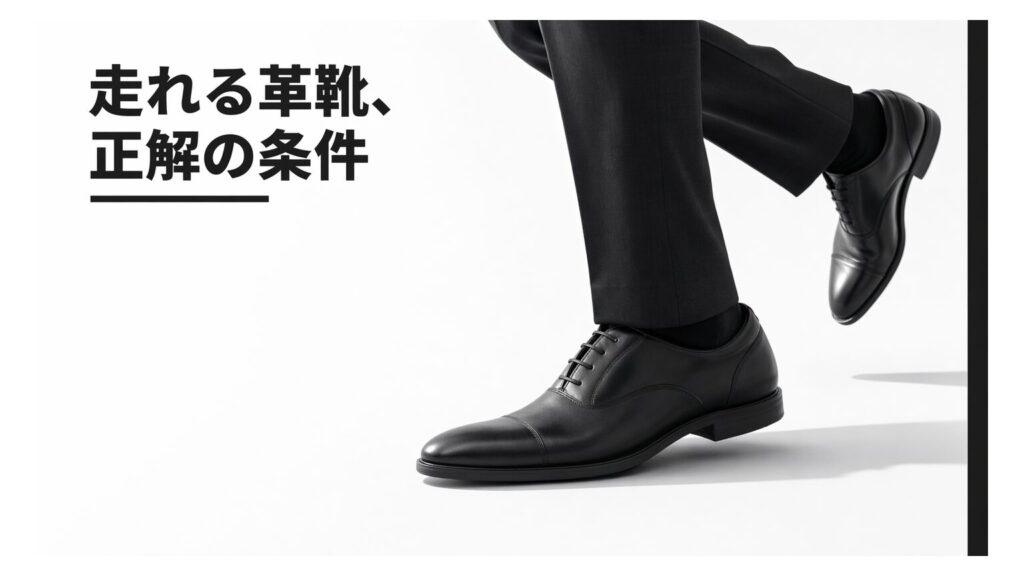 走れるビジネスシューズのおすすめと選び方｜小走りしやすくNGになりにくい1足は？