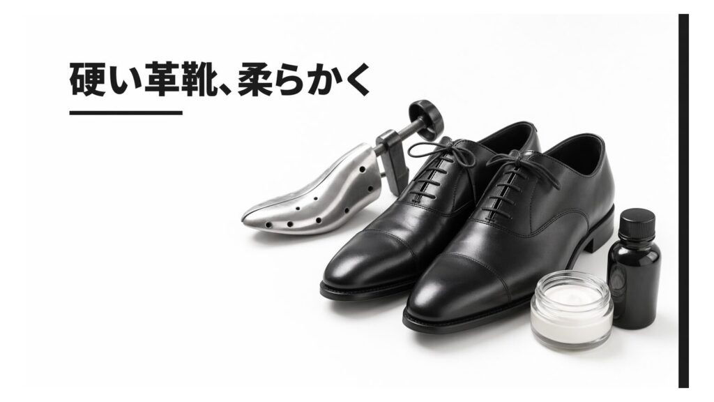 革靴を柔らかくする方法は？クリーム・オイル・ストレッチャーの正しい使い分け