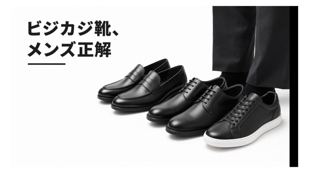 ビジネスカジュアルの靴【メンズ向け】失敗しない選び方とおすすめの正解